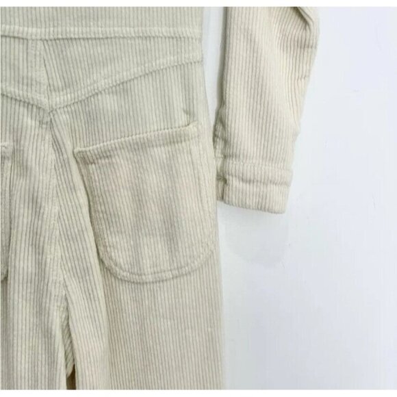 Reformation Aaron corduroy jumpsuit in bone Size 12 - Picture 8 of 16